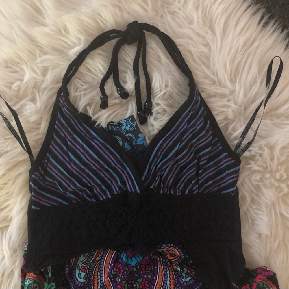 BUFFALO DAVID BITTON Paisley Boho Halter Top, XS - Picture 3 of 8